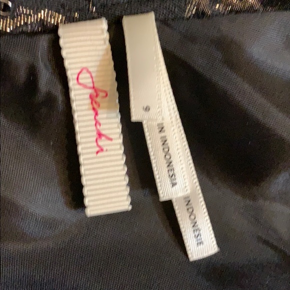 Nordstrom Frenchi Dress Gold Black - Picture 7 of 8